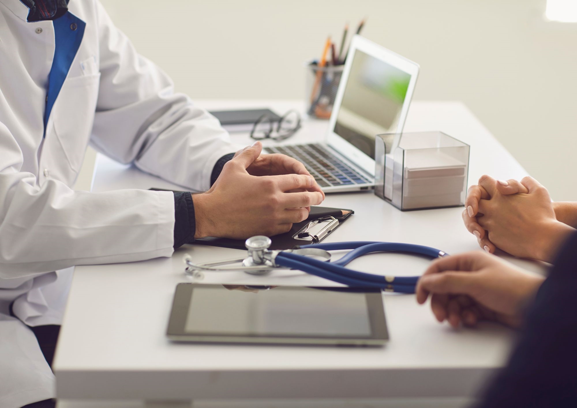 Patient in a consultation Patient in a consultation